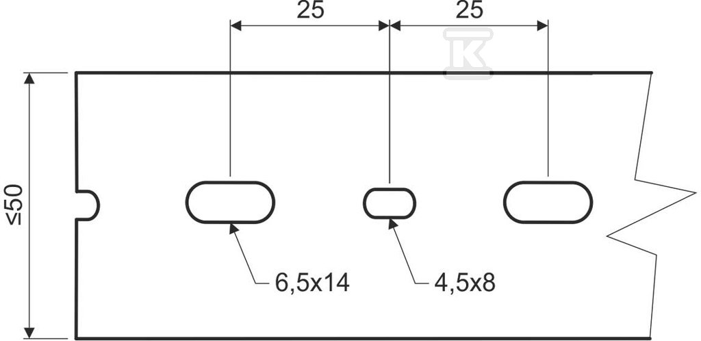 COMB CHANNEL RK 25X25 DIN (2/48 m) - RK 25X25 DIN_LD