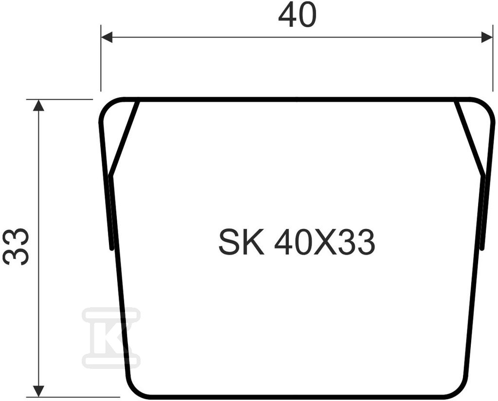 Canal de ecranare SK 40x33 - SK 40X33_S