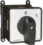 Cam Switch 63A, -7.822, base rail, closed, black