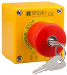 Касета комплектна 1-отворова з кнопкою BSN 1, вхід M20 SP22K1\BSN-1