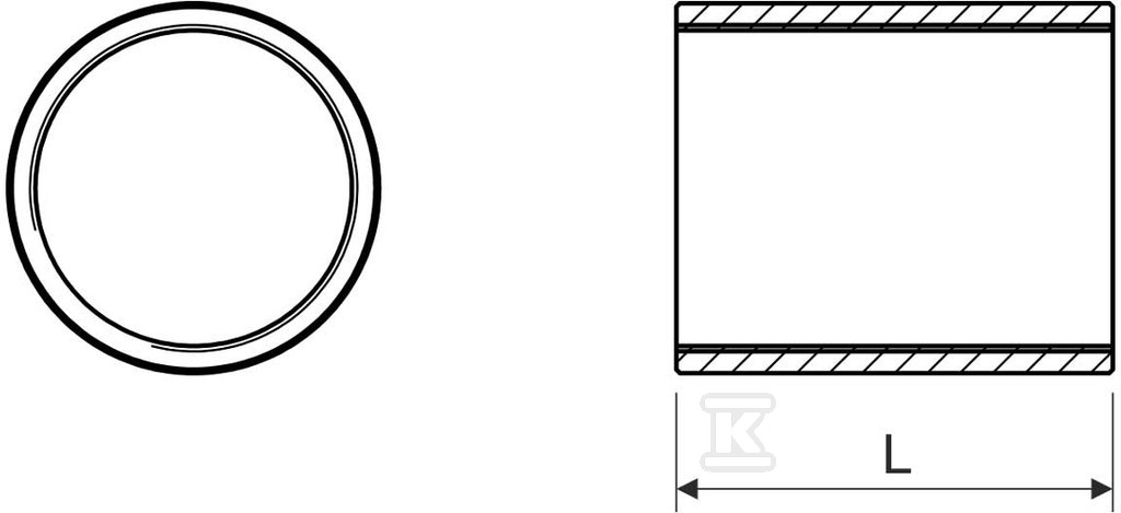 Conector tub de oțel 342/3 PO - 342/3_PO