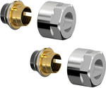 Set of F11 connectors - 15mm chrome /2set/