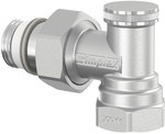 Angle return valve 1/2"x1/2" with half union 1/2", nickel plated STANDARD