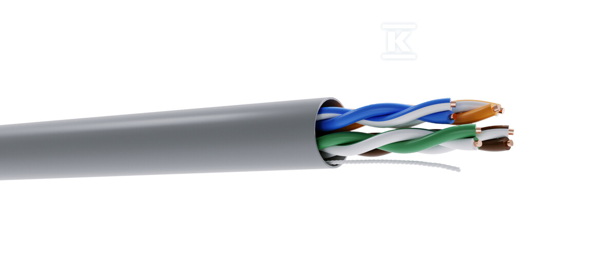Kabel teleinformatyczny U/UTP kat.5E Cu - 27348