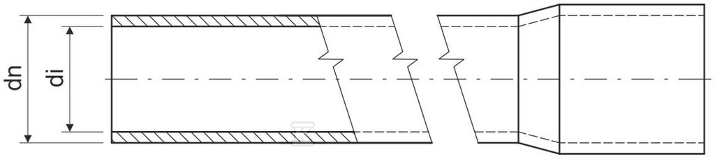 PVC Rigid Pipe 8032 FA (1250N/czarna) - 8032_FA