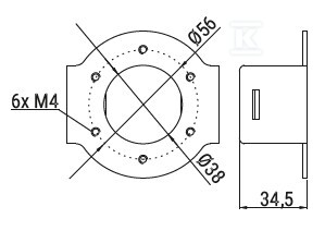 Uchwyt słupowy US H-D - 204